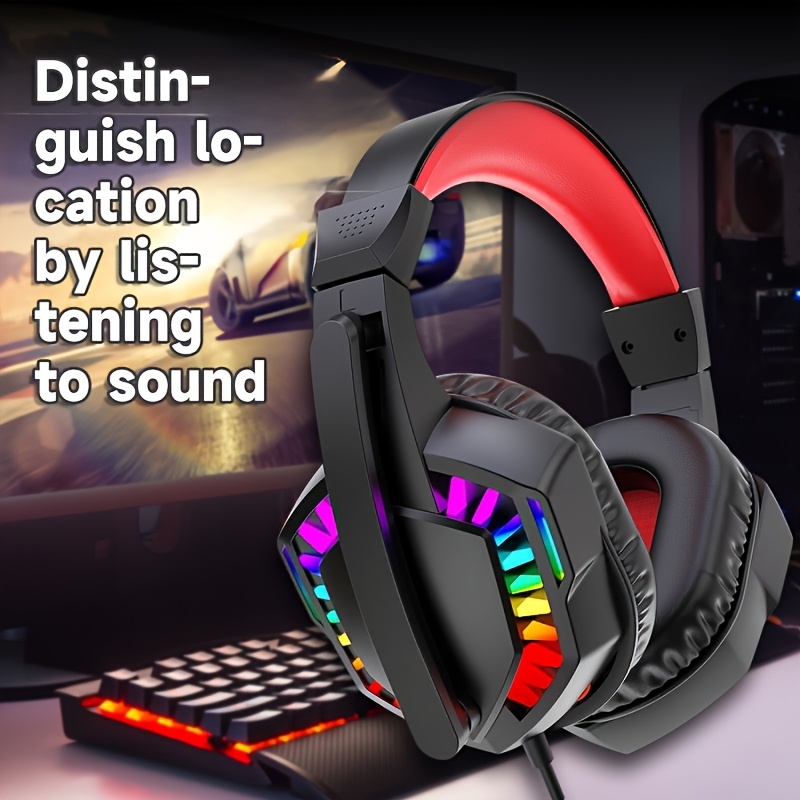 Gaming Headset Rgb - A66, écouteurs filaires, casques de jeu,