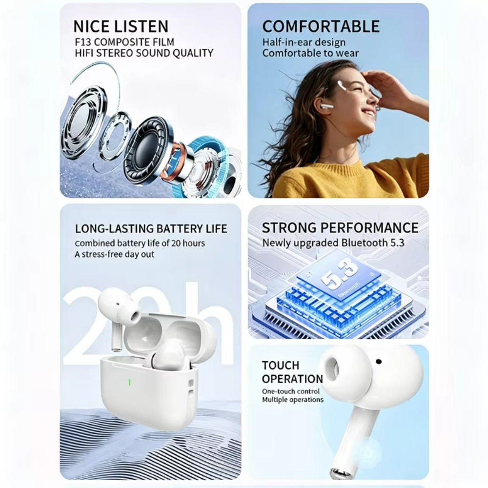 Casque Bluetooth A7 Pro 2028,  - Earbuds Charging Case avis et prix